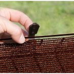 Árnyékolóháló kapocs barna