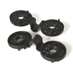 Árnyékolóháló kapocs fekete kerek 4cm