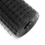   100cm*5m ponthegesztett háló műanyag bevonattal fekete 25*25*1,2mm