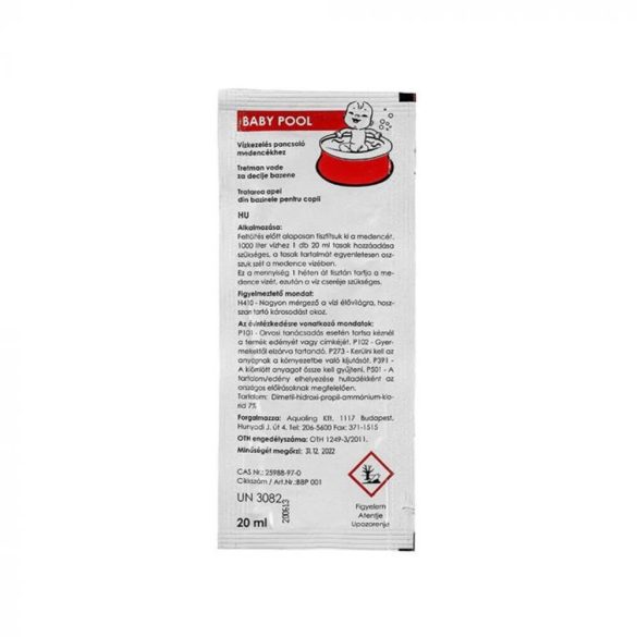 BABY POOL vízkezelő pancsoló medencékhez (5x20ml)