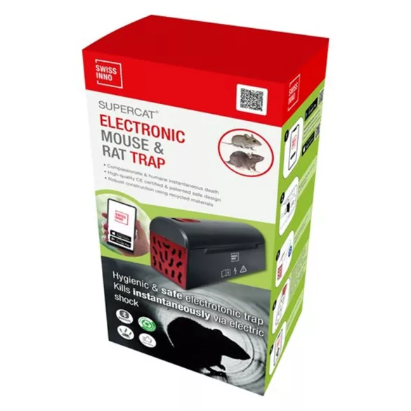 Elektromos egér és patkánycsapda SWISSINNO SuperCat