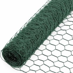 Műanyaggal bevont csibeháló zöld 100cm*25m