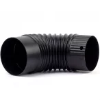 150mm kályhacső könyök fekete