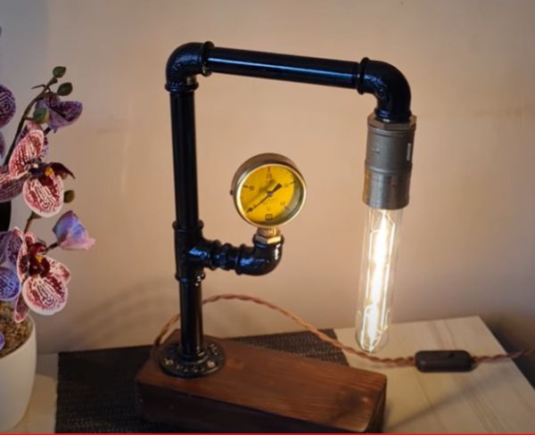 Menő steampunk lámpa készítése ajándékba